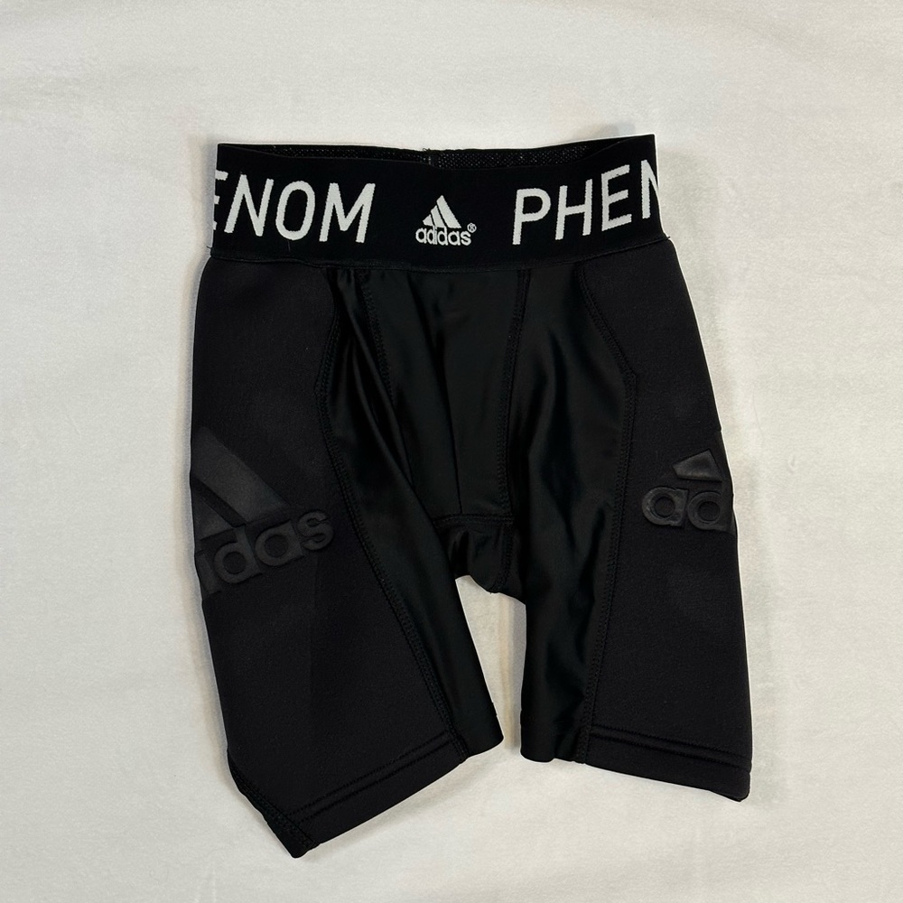 ADIDAS Phenom Slider Shorts Base Layer Bottoms Baseball‎ Boys Black Size XS